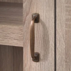 71" Glasbern Tall Farmhouse Barn Door Bookcase Weathered Gray - Buylateral -Buylateral GUEST e9aa96de 6b19 4165 8e65 a81cde6081cd