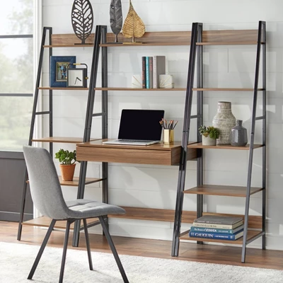 Denton Ladder Desk Walnut/Black - Buylateral 5 Denton Ladder Desk Walnut/Black - Buylateral - Image 5