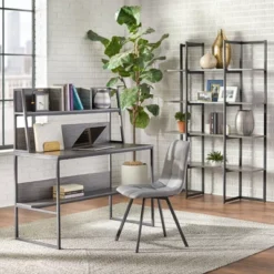 Vermillion Desk With Hutch Black/Gray - Buylateral 7 Vermillion Desk With Hutch Black/Gray - Buylateral -Buylateral GUEST f426639e dd9e 4096 be7c 28bc4cc0e16c