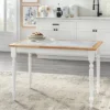 Tara Tile Top Dining Table White/Natural - Buylateral