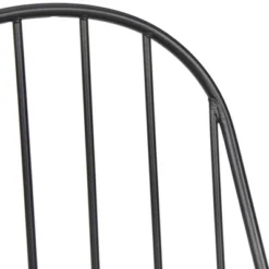 Set Of 2 Milo Windsor Metal With Wood Seat Dining Chairs Black/Espresso Brown - Buylateral -Buylateral GUEST fb9d4c60 8d19 4141 99c8 153ba4bdc73b