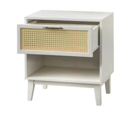 Andros Night Stand With Faux Cane Drawer Front - Buylateral -Buylateral GUEST fda85b6b 55d8 4bbf 913d afa9045c059f